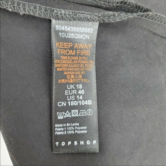 TOPSHOP Halter Midi Cocktail Dress Satin 14 NWOT - Picture 7 of 7